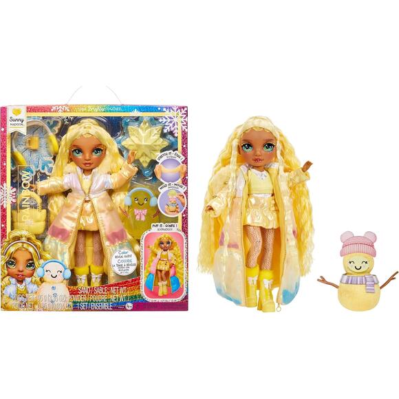 Damaged Box Rainbow High Winter Wonderland Sunny Yellow Magic Snow - Picture 2 of 4